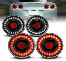 L.E.D Taillights Black for Chevy Corvette/Covette Z06 - Passenger and Driver Sid