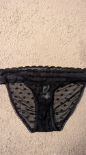 EX STORES BLACK 🖤 LACEY BRIEF SIZE UK SMALL NEW   BARGAIN