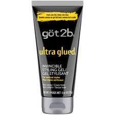 Got2b Ultra Glued Invincible Styling Hair Gel, 6 6 Ounce (Pack of 1), Black