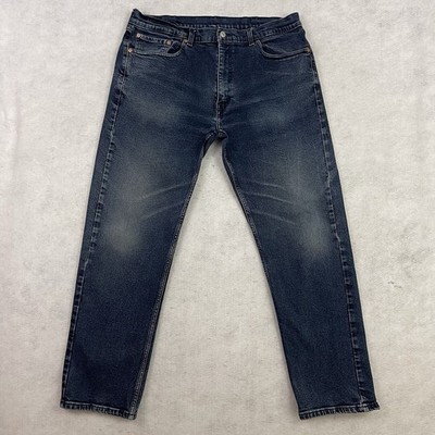 Levis 505 Jeans Mens Size 38X32 Blue Regular Fit Medium Wash Denim
