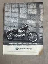 Have You got what it takes to own a Harley Magazine Advertisement Ad 1988