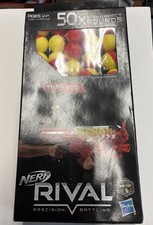    NERF RIVAL 50 High Impact Rounds Red and Yellow Balls Refill for Red Team NEw