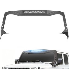 Carbon Steel Windshield Frame Cover For 2018-2026 Jeep Wrangler Jl 4xe Bolt-on Carbon Steel Windshield Frame Cover For 2018-2026 Jeep Wrangler Jl 4xe Bolt-on