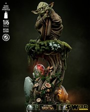 3D Printed 16K SW3D – Yoda Statue unpainted Fan Made 1:6 scale