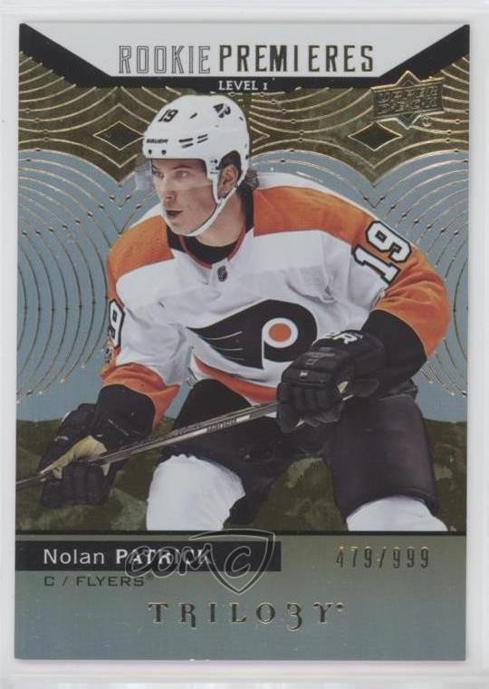 2017 Upper Deck Trilogy Premieres Level 1 /999 Nolan Patrick #82 Rookie RC 0a3