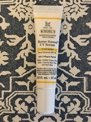 KIEHL'S Better Screen UV Serum SUNSCREEN SPF 50+    Size .5 fl oz / 15 ml  NWOB