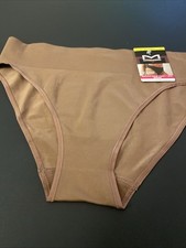 NEW Brown Hi Leg Bikini Panties By Maidenform / Size 6 / Medium