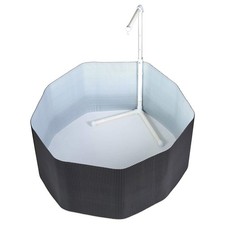 Little Giant Farm Chick/Chicken/Hen/Pullet Brooder Round Plastic Nesting Box Set