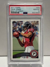 2011 Topps - Julio Jones #350 Ball at Chest Rookie Card (RC) PSA 10. rookie card picture