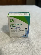 Onetouch Ultra 25 Count Test Strips EXP: 01/31/2026