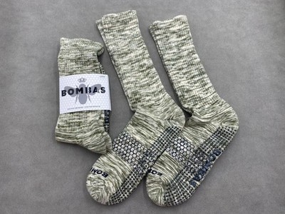 Bombas Men All-Purpose Performance Size L 3 Pairs Honeycomb Grippers Calf Sock