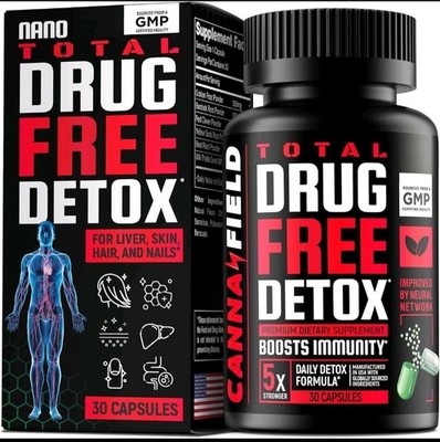 Canna Field Total Drug Free Liver and Body Cleanse 30 Capsules Detox