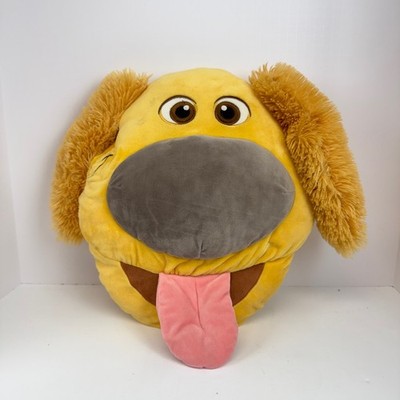 Disney Store Pixar Up Dug Doug Dog Face 14'' Plush Stuffed Animal Pillow Fuzzy