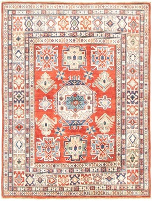 4'10'' x 6'5'' Hand Knotted Area Rug Traditional Oriental Wool Carpet
