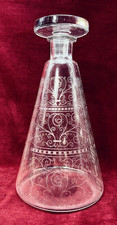 Baccarat Lido Whiskey Wine Decanter Carafe A Vin Whisky Cristal Grav Art Deco