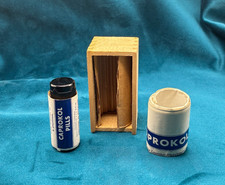 VTG Medicine Bottle Sharp & Dohme Caprokol Box Papers Empty Not For Consumption