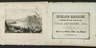 1800s antique NIBLO'S GARDEN AD w art CROW NEST BULL HILL HUDSON RIVER engraving — photo 1