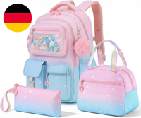 Amythe 3-Teiliges Set Schulrucksack FüR MäDchen 1.-5. Klasse | Schulranzen Kinde
