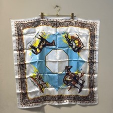 Western Wild Horse s Equestrian Theme Scarf 30" x 28" Acetate