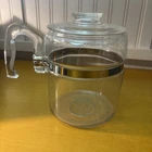 Vintage PYREX Percolator 9 Cup Coffee Pot Body & Lid Only 7759 Replacement Parts