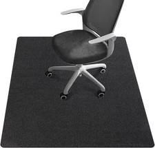 48x36 Office Chair Mat Non-Slip Floor Protection for Hardwood Floors Black USA