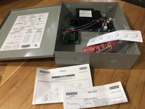 SCHLAGE POWER SUPPLY BOX 14x12x4 Base Power Supply (2A @12/24 VDC Field - Picture 2 of 4