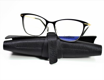 Yohji Yamamoto Y's Brille Brillengestell YY3030 002 53 17 gold schwarz NEU