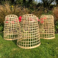 Bamboo Bell Cloches Garden Crop Plant Cover Cloche Flower Veg Pest Protection