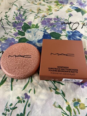 Mac Skinfinish Sunstruck Matte Bronzer Matte (Rich Rosy) .28oz/8g NIB