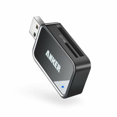 Anker 8-in-1 USB 3.0 Tragbarer Kartenleser für SDXC SDHC SD MMC RS-MMC Micro
