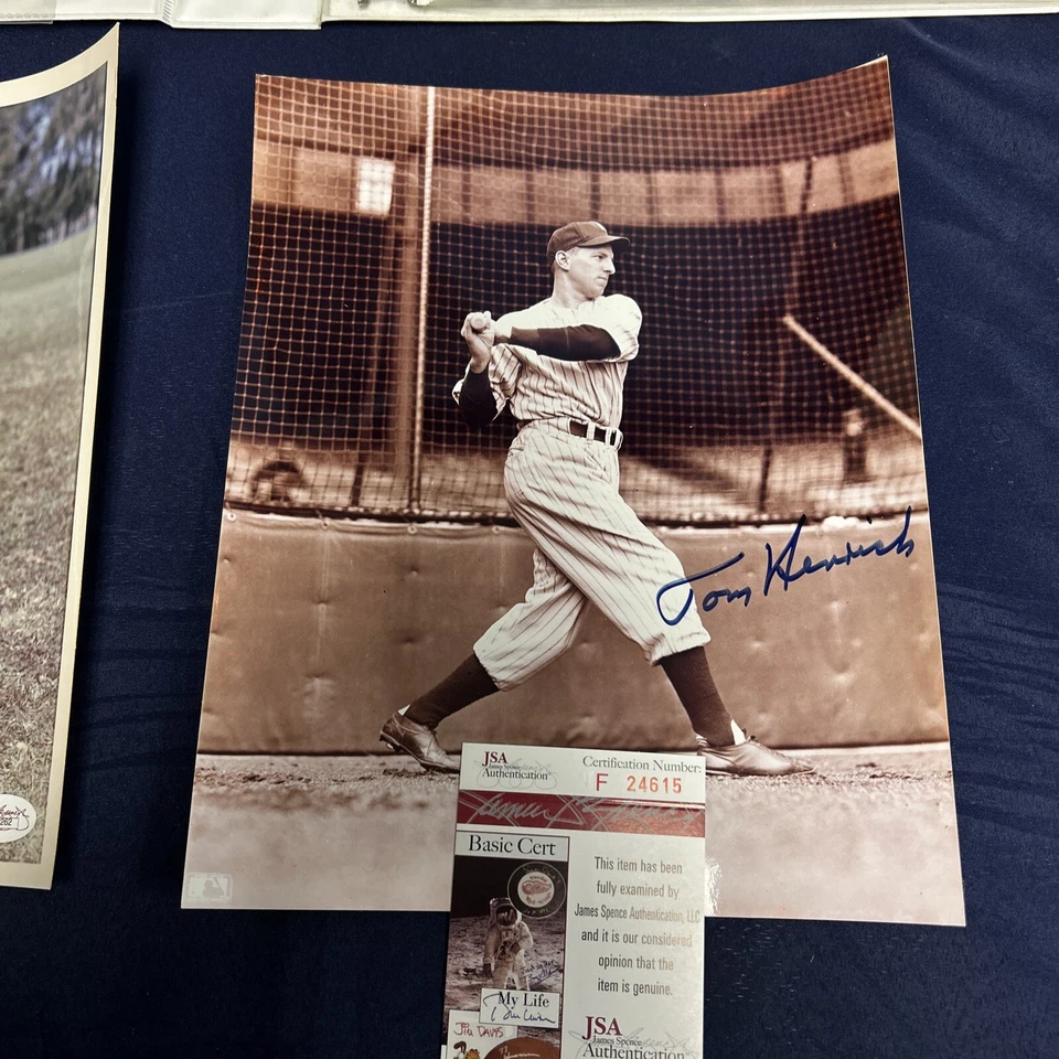 New York Yankees Vintage Signed Photos W COA From JSA - Image 3 of 3