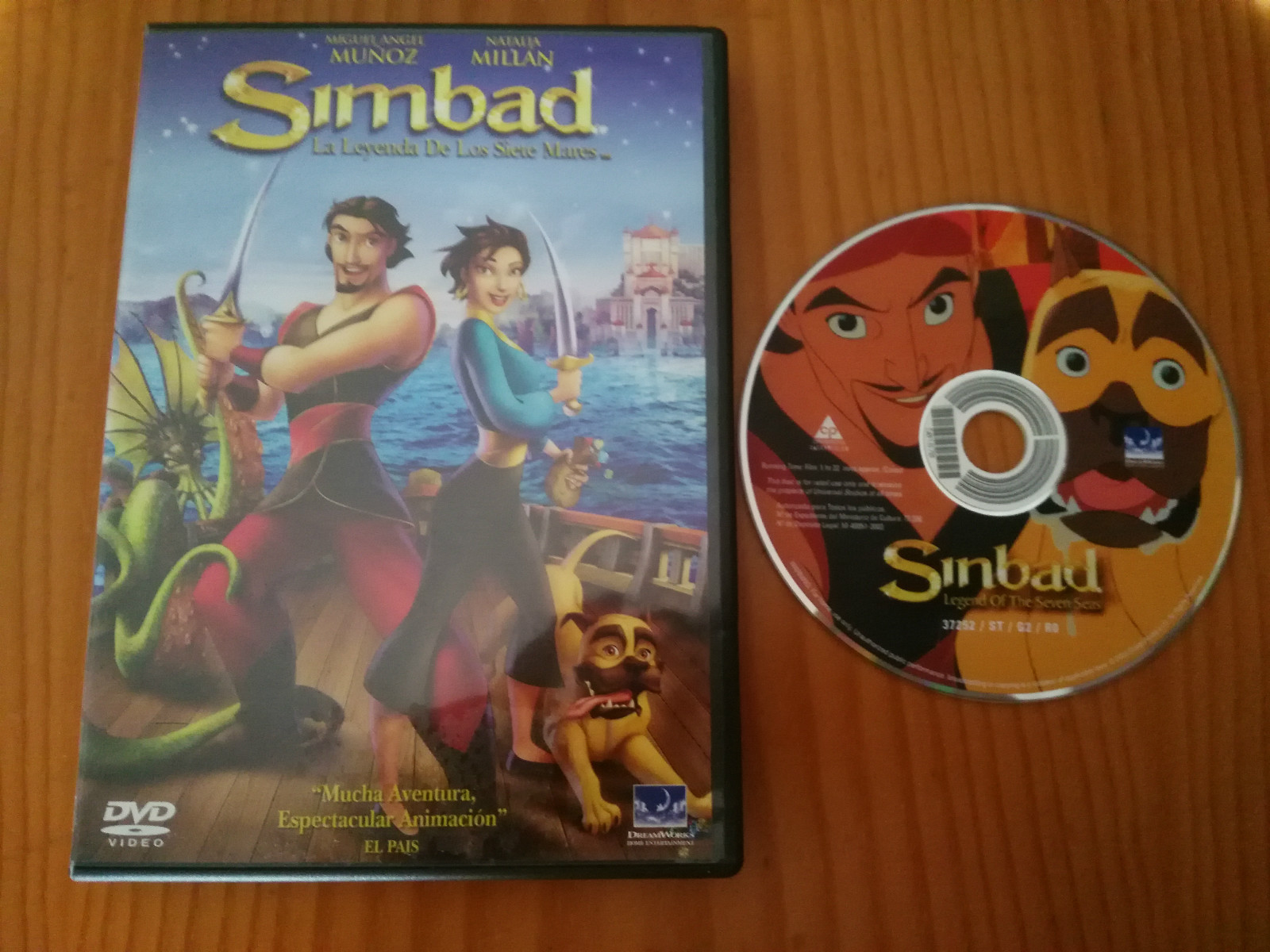Simbad La Leyenda De Los Siete Mares DVD + Extras Edición Española Región 2-4 AM