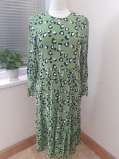 Finery bella dress size  8 rrp £45 graphic animal green/ black (d) sale