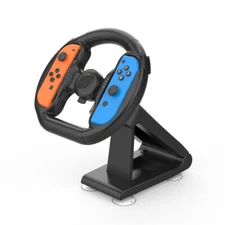 Steering wheel for switch controller attachment with 4 suction cups racing game