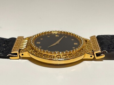 VINTAGE LUXURY GOLD PLATED MEN'S SWISS QUARTZ WATCH 
