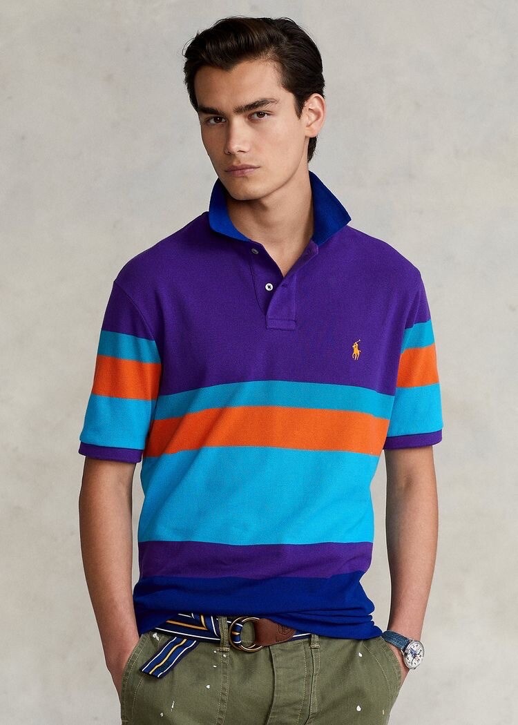 Polo Ralph Lauren Polo Shirt Striped Color Block Size XL | eBay