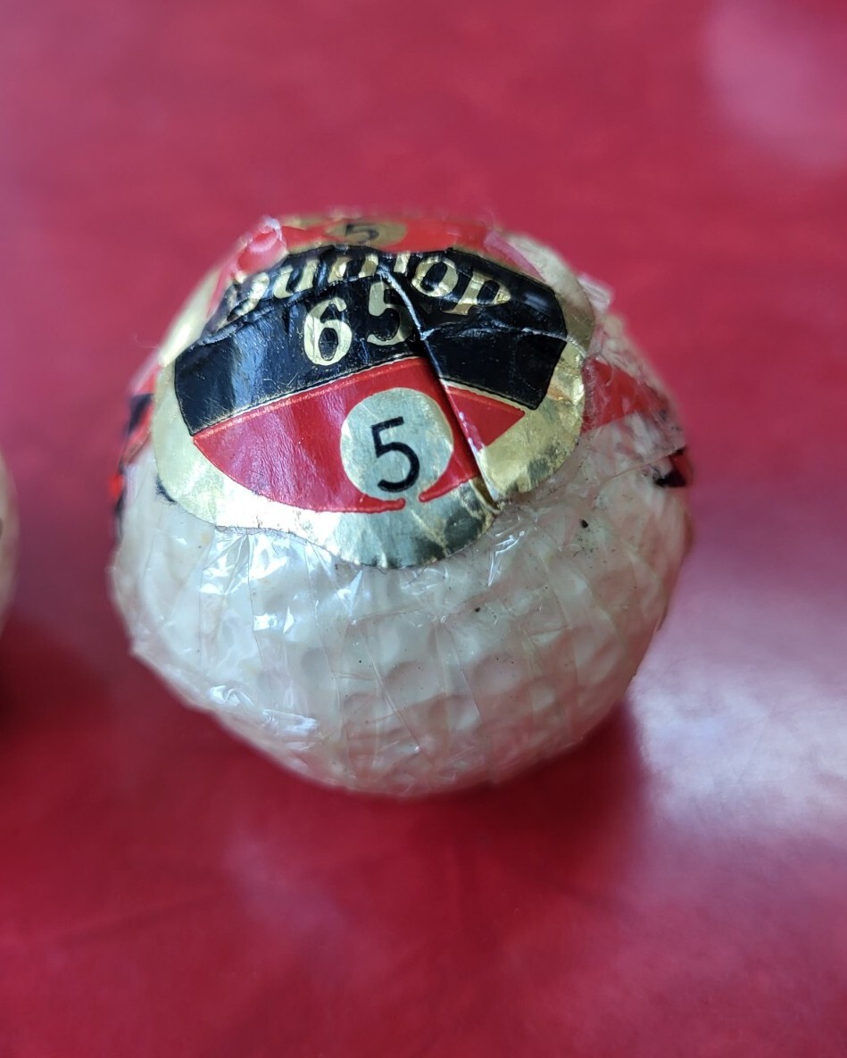 Lot Of 2 Original Vintage Dunlop 65 Golf Ball, 1 In Original