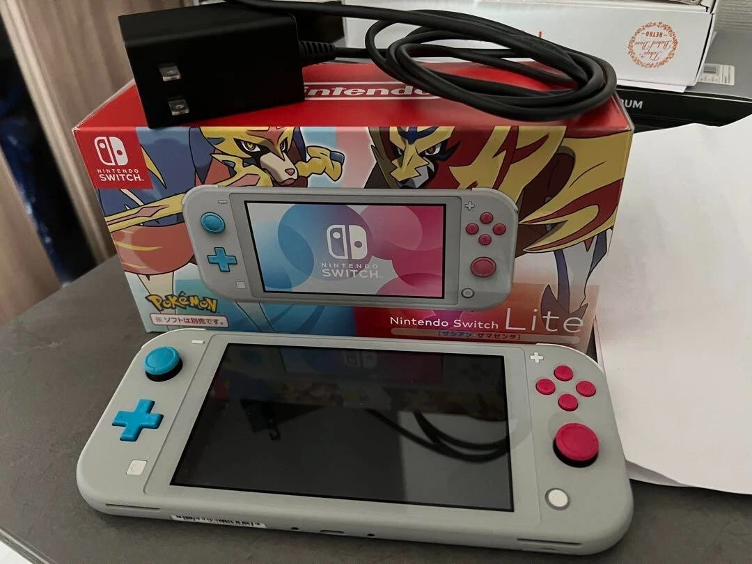 Nintendo Switch Lite console Pokemon Sword Shield Zacian Zamazenta