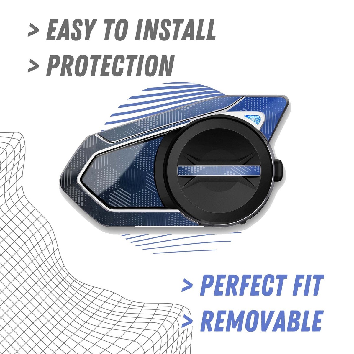 For SENA 50S HD Speakers Communication System Cover Sticker Decal