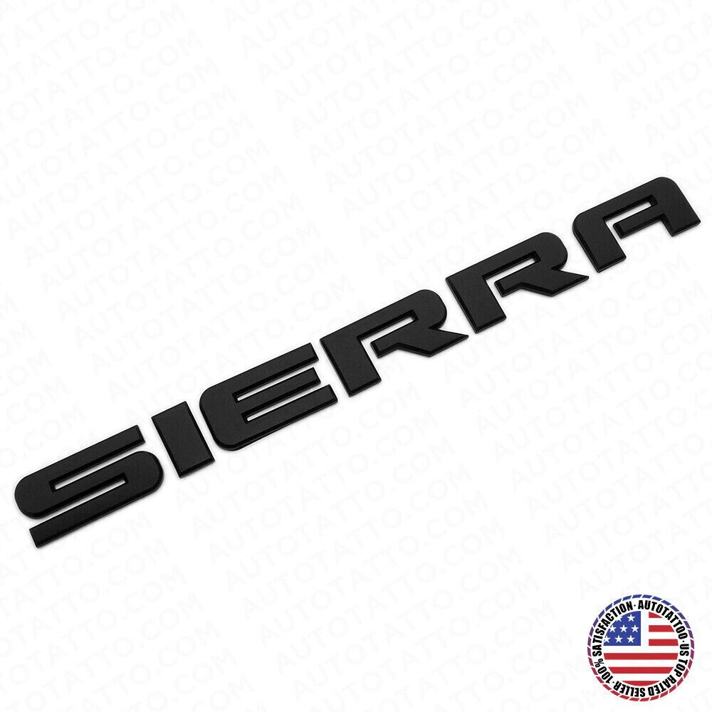 GMC 0720 Sierra Front Door / Tailgate Badge Emblem Adhesive Nameplate