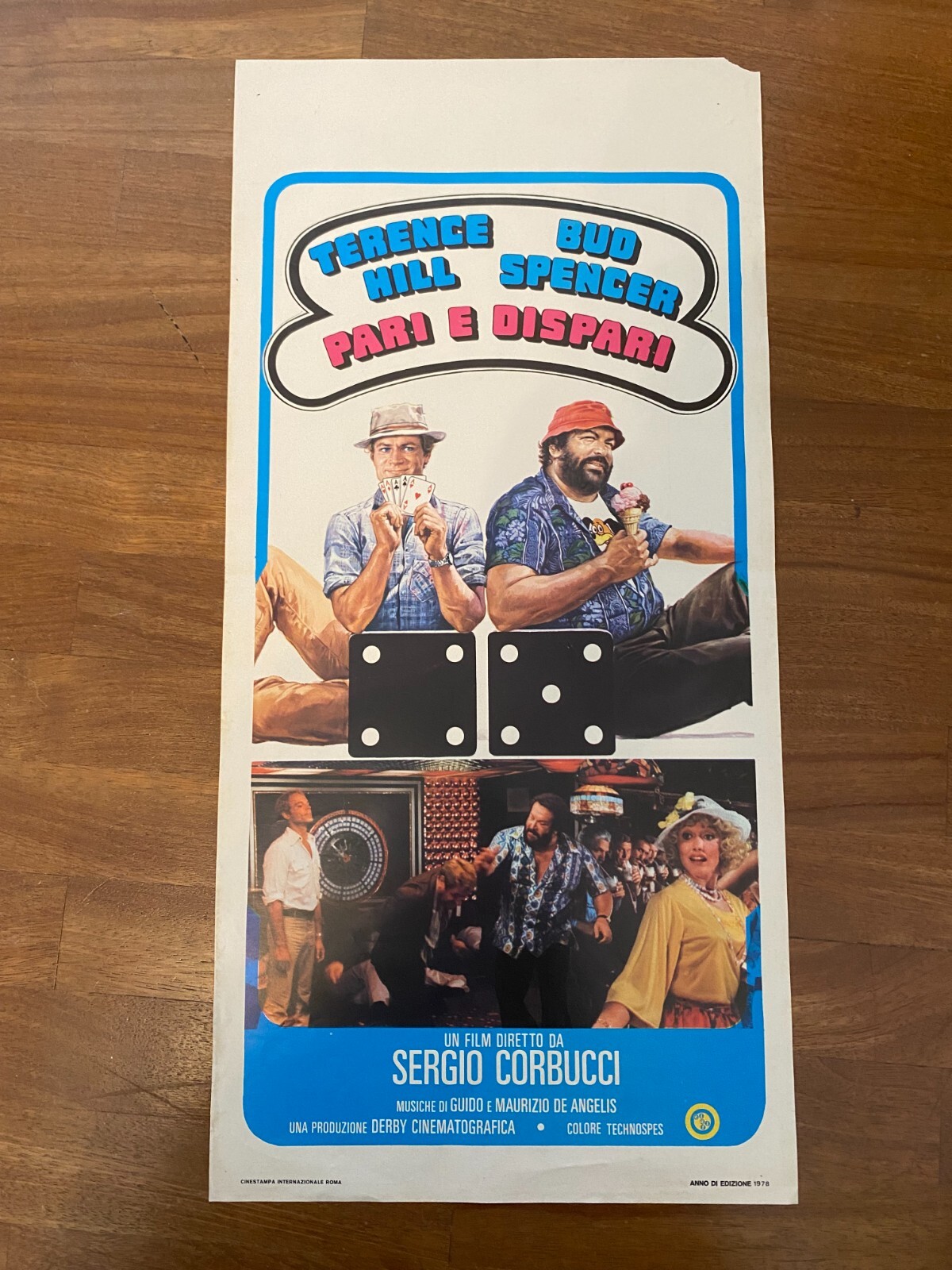 Locandina originale film Pari e dispari (1978) - Regia di Sergio Corbucci