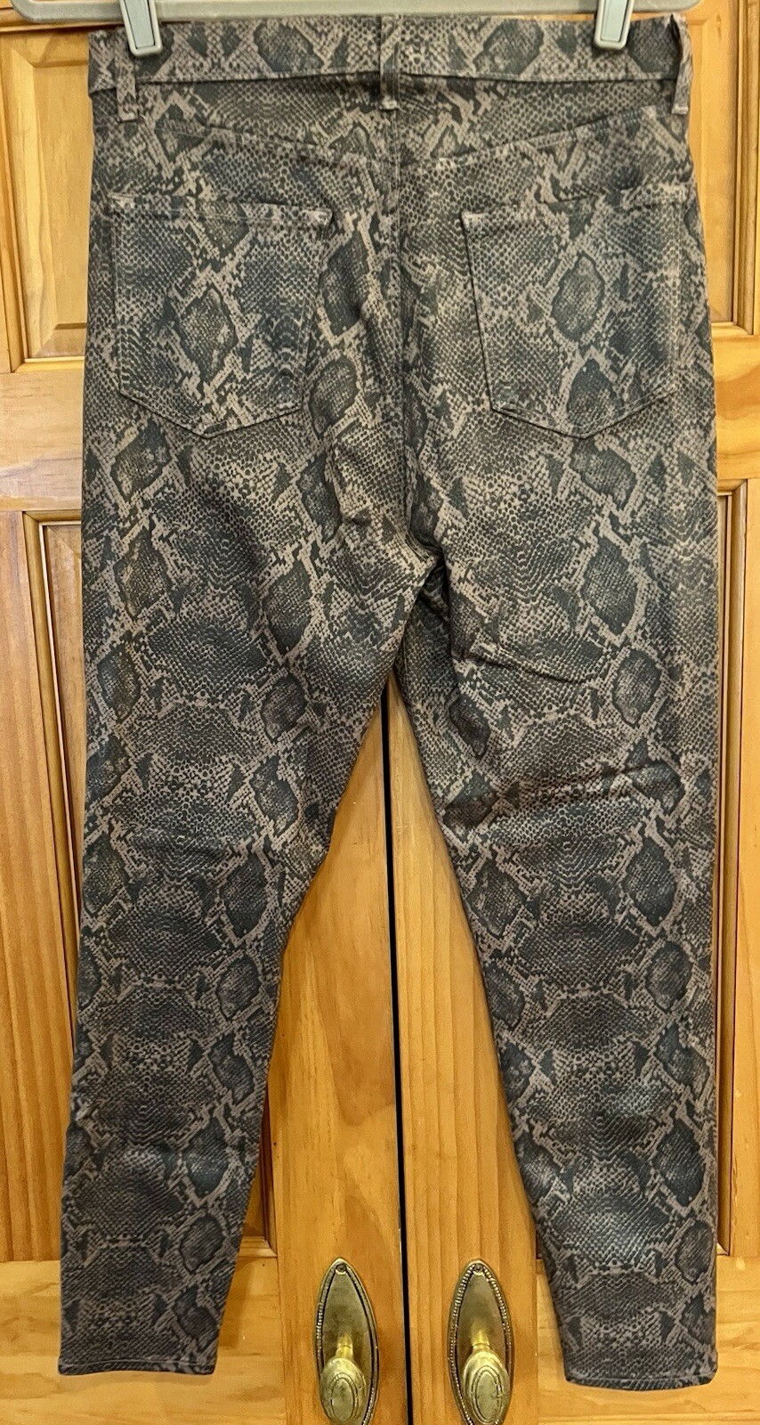 J Brand Lillie High Waisted Snakeskin Coated Jeans Size 30