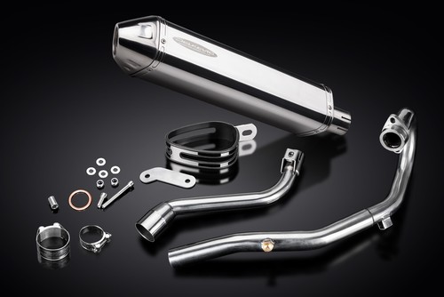 Silenciador de acero inoxidable tri-ovalado escape completo Honda CRF250L 2017-2020 escape completo 420 mm - Imagen 5 de 5