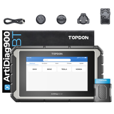 TOPDON ArtiDiag 900BT Full System Bidirectional Diagnostic Scanner Key Coding