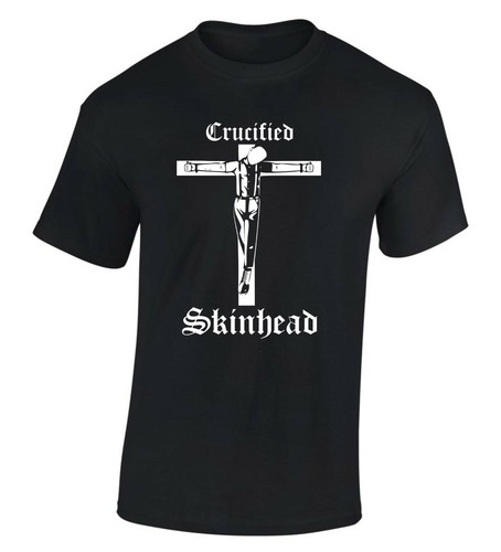 Crucified Skinhead T-SHIRT Oi Punk 69 MUSIC Tshirt S-XXL