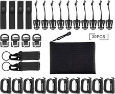 Tactical Molle Accessories Kit of 30 Attachments Backpack Accessories Gear New