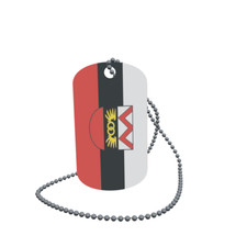 Dog Tag Flag W rgl Tyrol Dog Tag Aluminium 30 x 50 mm