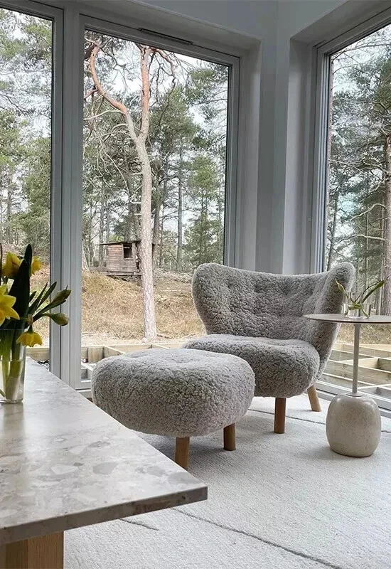 Cream-White, Hand-Tufted Wool Soft Area Rug Carpet, 5x8, 6x9, 8x10, 9x12 - Image 2 of 4