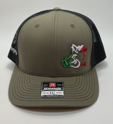Sniper Pig Mexico Mesh  Richardson 112 SnapBack Trucker Hunting Hat OSFA