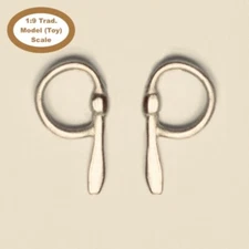 HORSING AROUND Traditional 1:9 Model Scale HALF SPOON CHEEK SNAFFLE BIT Silver